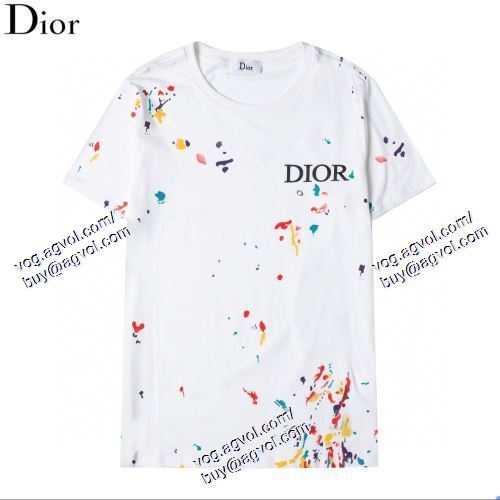  ディオール DIOR 2021春夏 大人っぼい DIORブランド コピー 2色可選 半袖Tシャツ