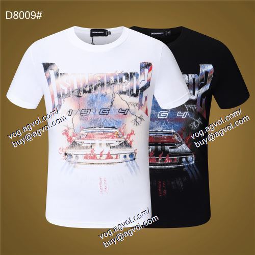  DSQUARED2スーパーコピー 2色可選 ディースクエアード DSQUARED2 欧米韓流/雑誌 2021春夏 半袖Tシャツ