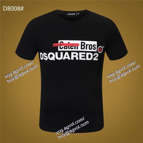  半袖Tシャツ ディースクエアード DSQUARED2 2色可選 DSQUARED2コピー ◆モデル愛用◆ 2021春夏