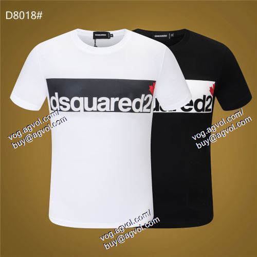  DSQUARED2ブランド 偽物 通販 2021春夏 ディースクエアード DSQUARED2 2色可選 半袖Tシャツ 高級感演出