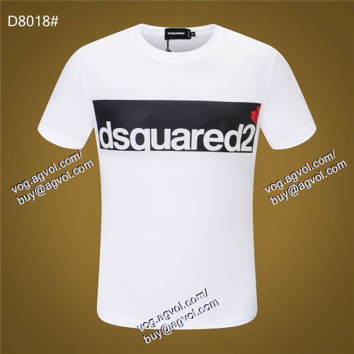  DSQUARED2ブランド 偽物 通販 2021春夏 ディースクエアード DSQUARED2 2色可選 半袖Tシャツ 高級感演出