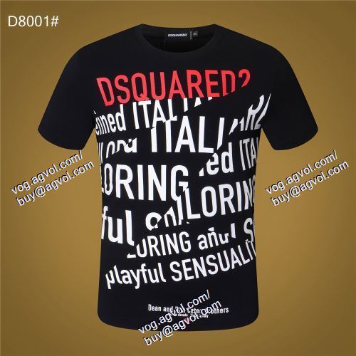  2021春夏 DSQUARED2スーパーコピー 激安 2色可選 存在感◎ 半袖Tシャツ ディースクエアード DSQUARED2