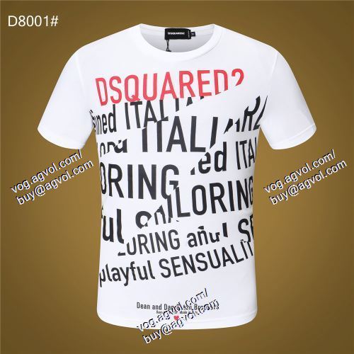  2021春夏 DSQUARED2スーパーコピー 激安 2色可選 存在感◎ 半袖Tシャツ ディースクエアード DSQUARED2