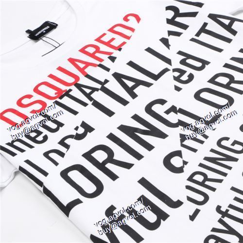  2021春夏 DSQUARED2スーパーコピー 激安 2色可選 存在感◎ 半袖Tシャツ ディースクエアード DSQUARED2