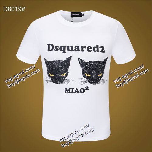  DSQUARED2偽物ブランド ディースクエアード DSQUARED2 2021春夏 2色可選 半袖Tシャツ 贈り物にも◎  