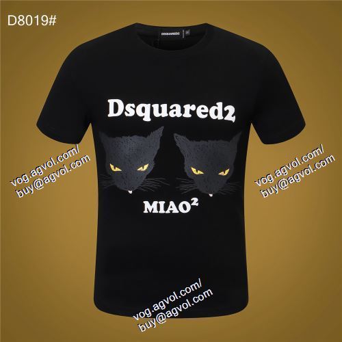  DSQUARED2偽物ブランド ディースクエアード DSQUARED2 2021春夏 2色可選 半袖Tシャツ 贈り物にも◎  