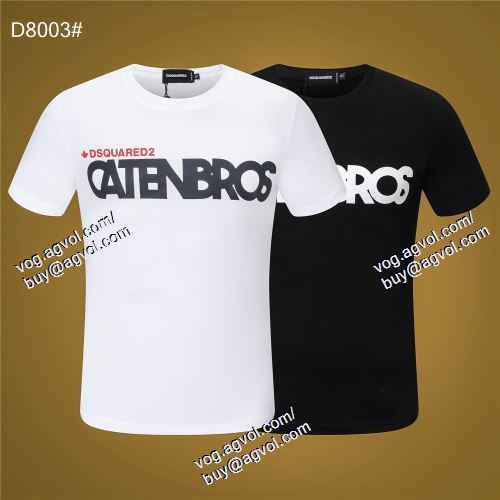  DSQUARED2ブランドスーパーコピー 2021春夏 2色可選 半袖Tシャツ 上質 大人気！ ディースクエアード DSQUARED2