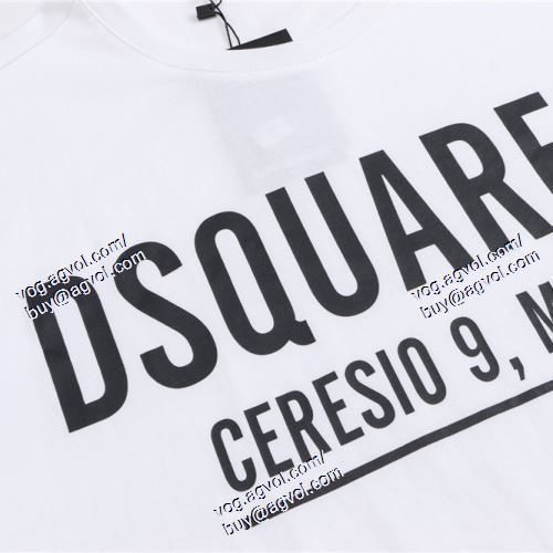  2021春夏 ディースクエアード DSQUARED2 首胸ロゴ DSQUARED2ブランドコピー 2色可選 半袖Tシャツ
