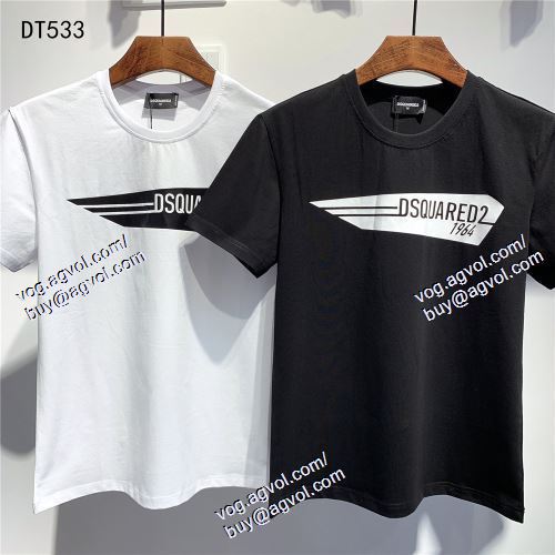  耐久性に優れ ディースクエアード DSQUARED2 2021春夏 2色可選 半袖Tシャツ DSQUARED2ブランド コピー
