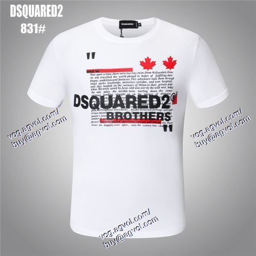  ディースクエアード DSQUARED2 2色可選 半袖Tシャツ DSQUARED2コピー 2021春夏 スタイルアップ効果
