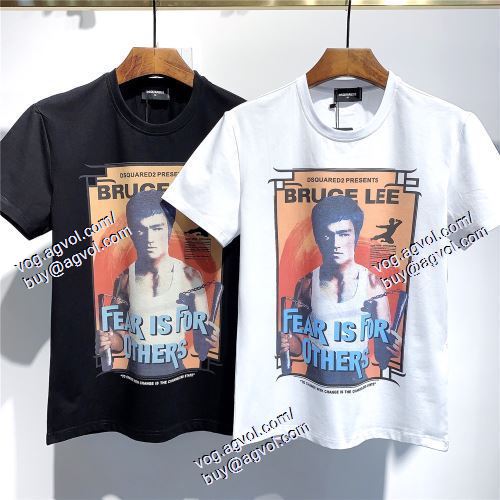  DSQUARED2ブランド 偽物 通販 2色可選 重宝するアイテム 半袖Tシャツ 2021春夏 ディースクエアード DSQUARED2