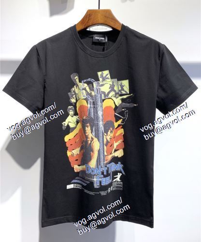  高級感ある DSQUARED2偽物ブランド 2色可選 半袖Tシャツ ディースクエアード DSQUARED2 2021春夏