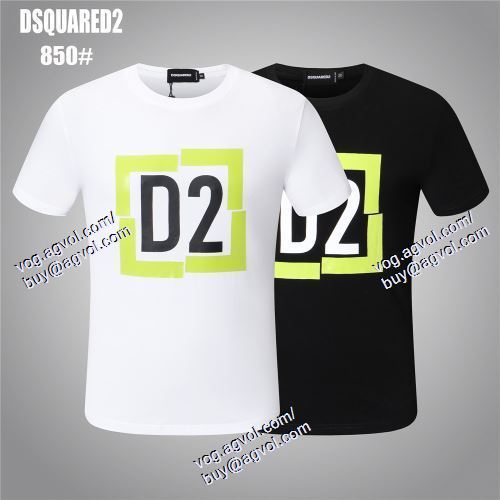  2021春夏 2色可選 半袖Tシャツ ディースクエアード DSQUARED2 数に限りがある DSQUARED2ブランドコピー