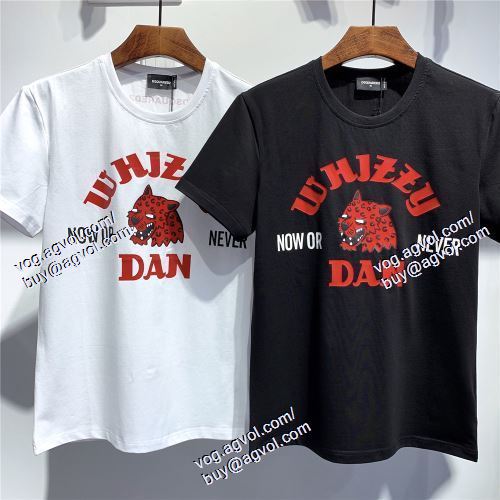  2021春夏 ディースクエアード DSQUARED2 2色可選 ムダな装飾を排したデザイン 半袖Tシャツ DSQUARED2コピー ブランド