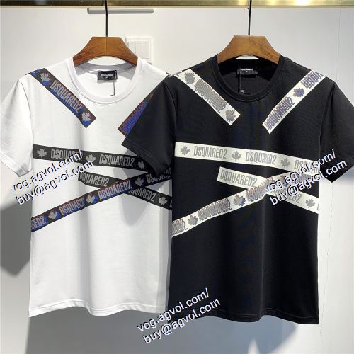  2021春夏 DSQUARED2スーパーコピー 激安 ディースクエアード DSQUARED2 2色可選 半袖Tシャツ お洒落に魅せる