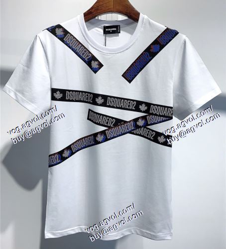  2021春夏 DSQUARED2スーパーコピー 激安 ディースクエアード DSQUARED2 2色可選 半袖Tシャツ お洒落に魅せる
