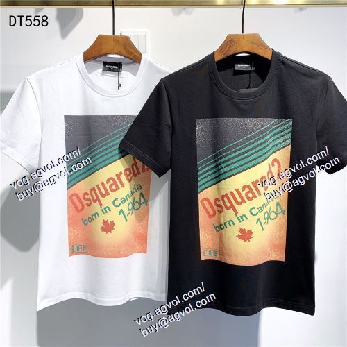  ディースクエアード DSQUARED2 スタイリッシュな印象 2021春夏 2色可選 半袖Tシャツ DSQUARED2コピーブランド