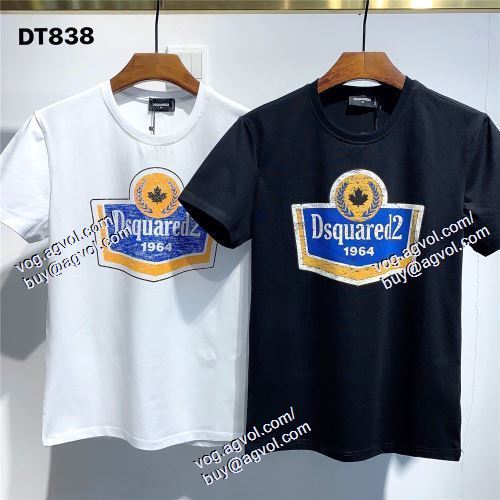  2色可選 超目玉 半袖Tシャツ DSQUARED2偽物ブランド ディースクエアード DSQUARED2 2021春夏