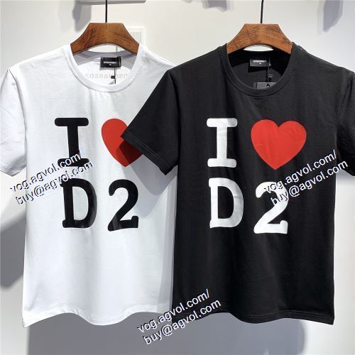  DSQUARED2ブランドスーパーコピー 2021春夏 ディースクエアード DSQUARED2 デザイン性の高い 2色可選 半袖Tシャツ