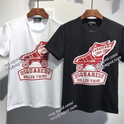  DSQUARED2スーパーコピー ポップ ディースクエアード DSQUARED2 半袖Tシャツ 2色可選 2021春夏 