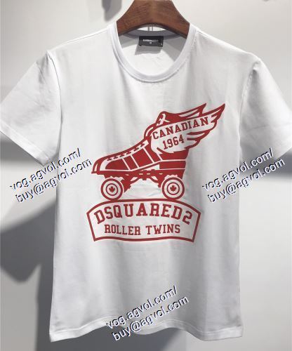  DSQUARED2スーパーコピー ポップ ディースクエアード DSQUARED2 半袖Tシャツ 2色可選 2021春夏 