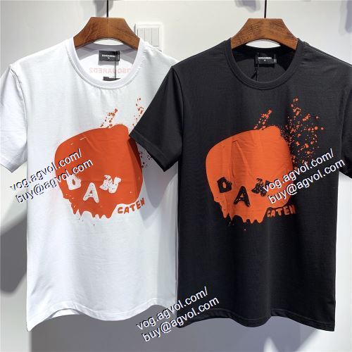  ディースクエアード DSQUARED2 ファッション 人気 DSQUARED2コピー 2021春夏 半袖Tシャツ 2色可選 