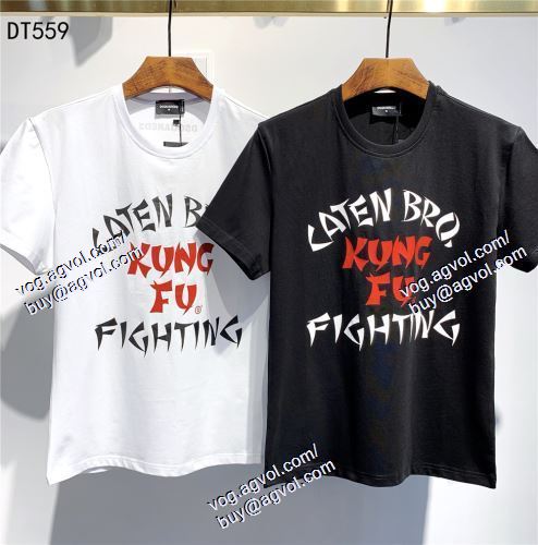  2021春夏 ディースクエアード DSQUARED2 2色可選 コスパ最高のプライス 半袖Tシャツ DSQUARED2コピー ブランド 