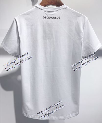  2021春夏 ディースクエアード DSQUARED2 2色可選 コスパ最高のプライス 半袖Tシャツ DSQUARED2コピー ブランド 