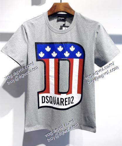  DSQUARED2偽物ブランド 希少 ディースクエアード DSQUARED2 3色可選 半袖Tシャツ 2021春夏 