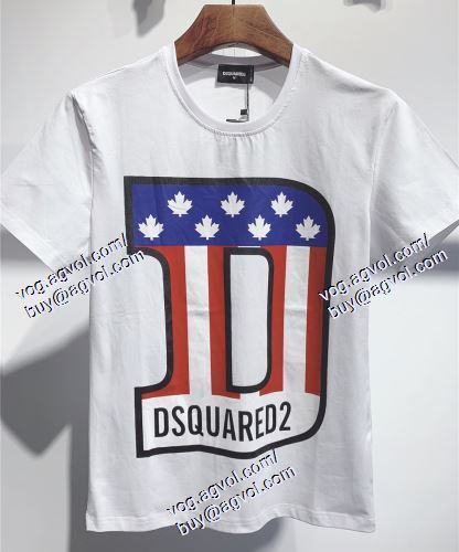  DSQUARED2偽物ブランド 希少 ディースクエアード DSQUARED2 3色可選 半袖Tシャツ 2021春夏 
