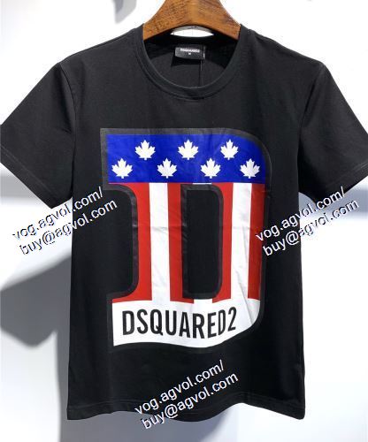  DSQUARED2偽物ブランド 希少 ディースクエアード DSQUARED2 3色可選 半袖Tシャツ 2021春夏 
