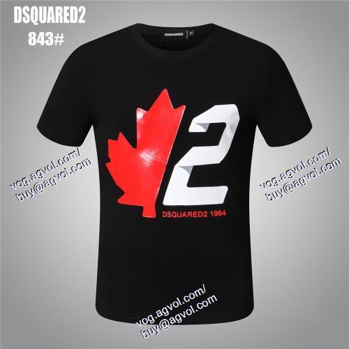  半袖Tシャツ 2色可選 人気激売れ ディースクエアード DSQUARED2 DSQUARED2スーパーコピー 代引 2021春夏