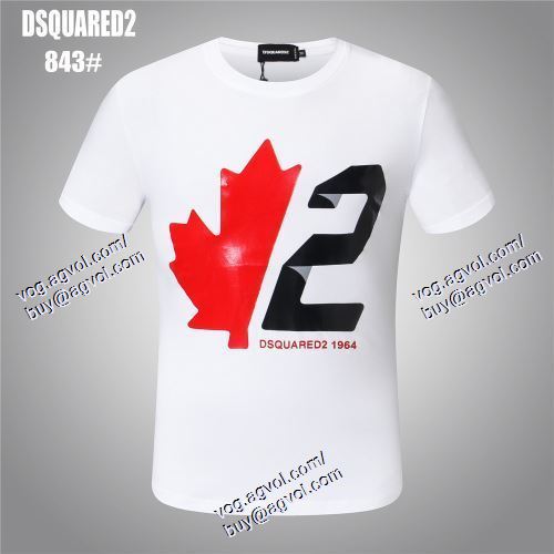  半袖Tシャツ 2色可選 人気激売れ ディースクエアード DSQUARED2 DSQUARED2スーパーコピー 代引 2021春夏