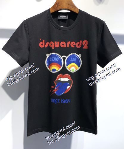  DSQUARED2ブランドスーパーコピー 2021春夏 半袖Tシャツ SALE開催 2色可選 ディースクエアード DSQUARED2