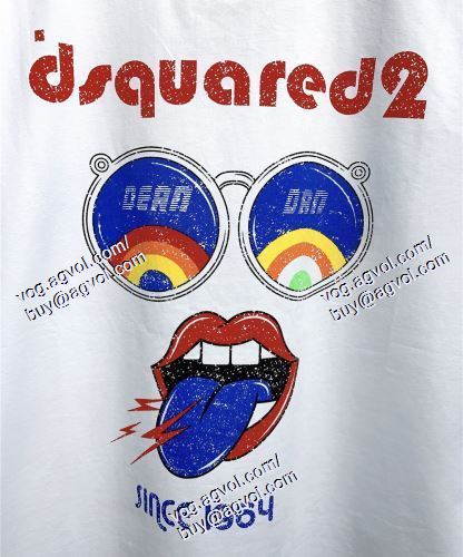  DSQUARED2ブランドスーパーコピー 2021春夏 半袖Tシャツ SALE開催 2色可選 ディースクエアード DSQUARED2