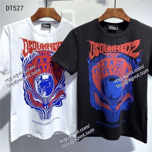  DSQUARED2スーパーコピー ディースクエアード DSQUARED2 2021春夏 2色可選 抜群の雰囲気が作れる! 半袖Tシャツ