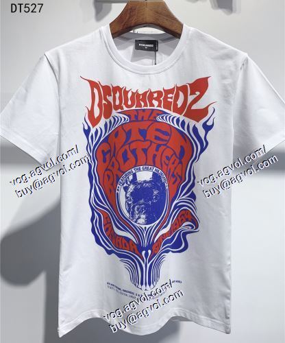  DSQUARED2スーパーコピー ディースクエアード DSQUARED2 2021春夏 2色可選 抜群の雰囲気が作れる! 半袖Tシャツ