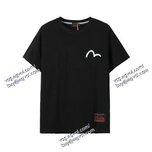  エヴィス EVISU 2021春夏 一味違うケーブル編みが魅力満点 EVISUブランド コピー 2色可選 半袖Tシャツ