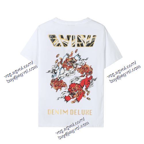  エヴィス EVISU 2021春夏 一味違うケーブル編みが魅力満点 EVISUブランド コピー 2色可選 半袖Tシャツ