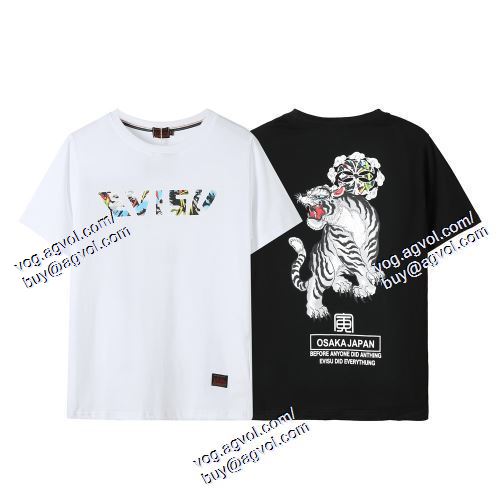  2021春夏 EVISUコピー エヴィス 2色可選 半袖Tシャツ EVISU 高級感溢れるデザイン