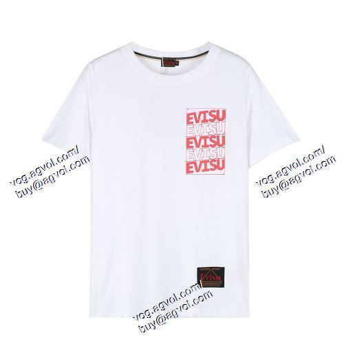  半袖Tシャツ 2021春夏  2色可選 上質 大人気！エヴィス EVISU EVISUコピー ブランド