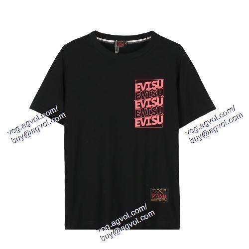  半袖Tシャツ 2021春夏  2色可選 上質 大人気！エヴィス EVISU EVISUコピー ブランド