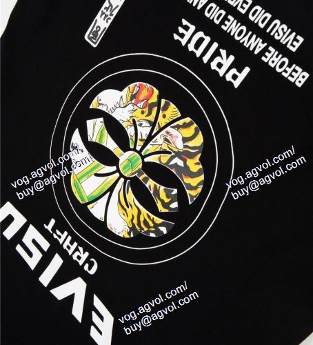  EVISUブランド 偽物 通販 エヴィス EVISU 首胸ロゴ 2021春夏 半袖Tシャツ 2色可選 