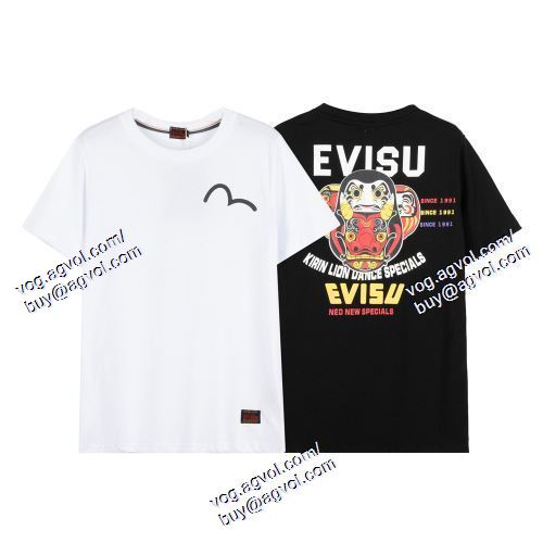  耐久性に優れ エヴィス EVISU 半袖Tシャツ 2色可選 EVISUスーパーコピー 激安 2021春夏