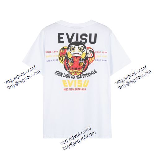  耐久性に優れ エヴィス EVISU 半袖Tシャツ 2色可選 EVISUスーパーコピー 激安 2021春夏
