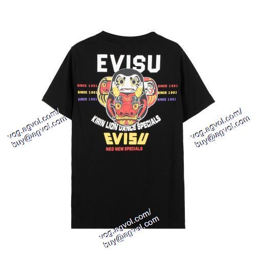  耐久性に優れ エヴィス EVISU 半袖Tシャツ 2色可選 EVISUスーパーコピー 激安 2021春夏