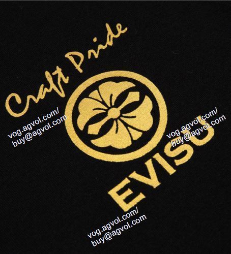  半袖Tシャツ 2色可選 EVISU偽物ブランド 2021春夏 スタイルアップ効果 エヴィス EVISU