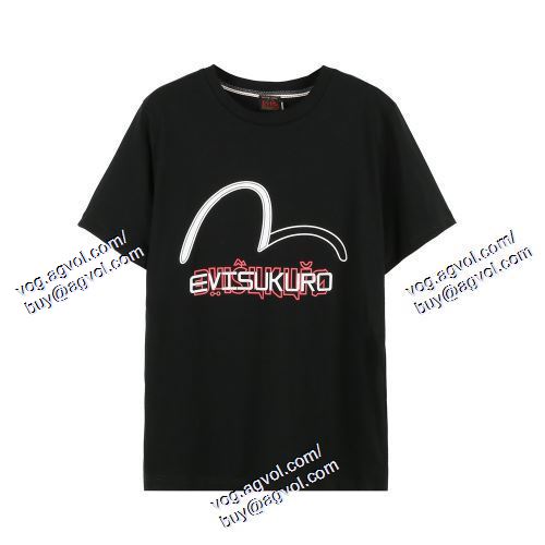  エヴィス EVISU 半袖Tシャツ 注目のアイテム 2色可選 EVISUスーパーコピー 代引 2021春夏