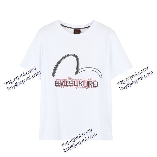 エヴィス EVISU 半袖Tシャツ 注目のアイテム 2色可選 EVISUスーパーコピー 代引 2021春夏