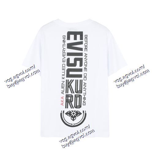  エヴィス EVISU 半袖Tシャツ 注目のアイテム 2色可選 EVISUスーパーコピー 代引 2021春夏